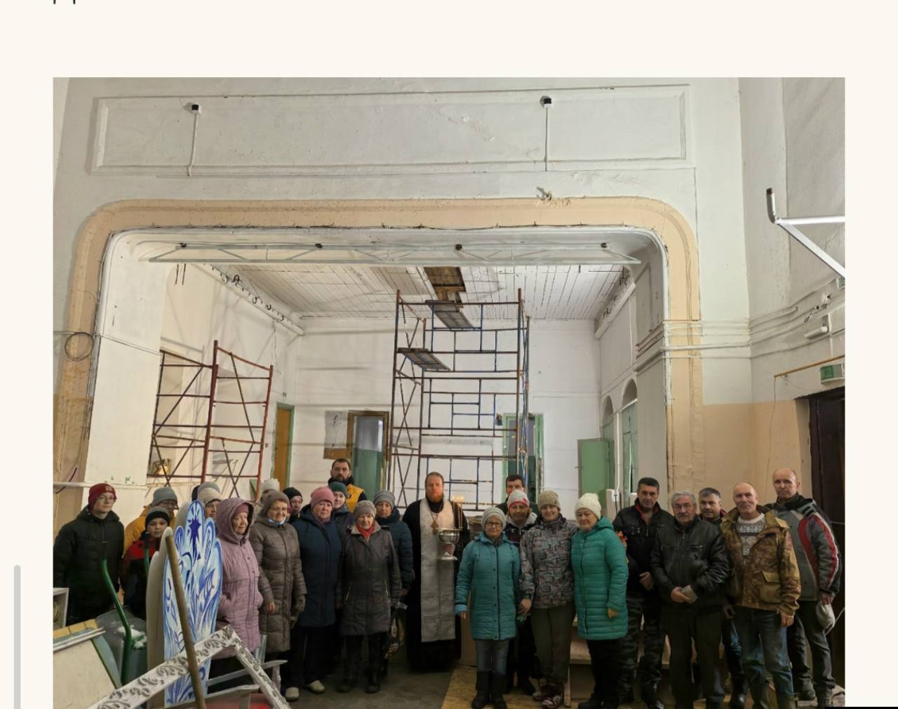 Участники восстановления Хмелевицкого храма