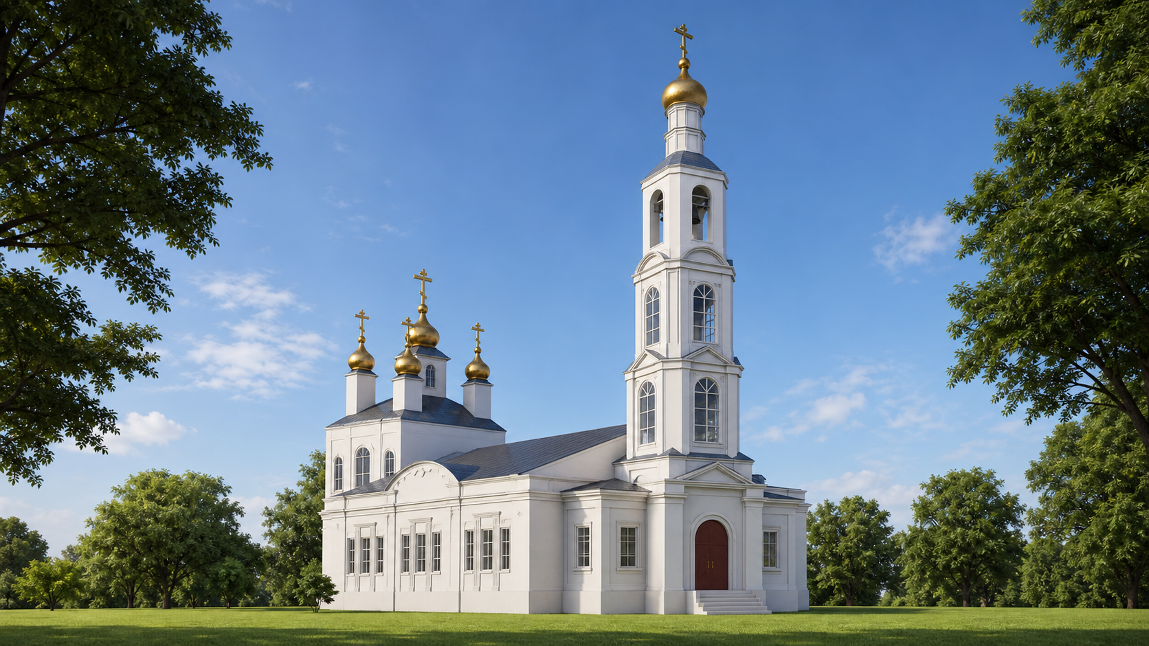 Визуализация будущего облика Хмелевицкого храма